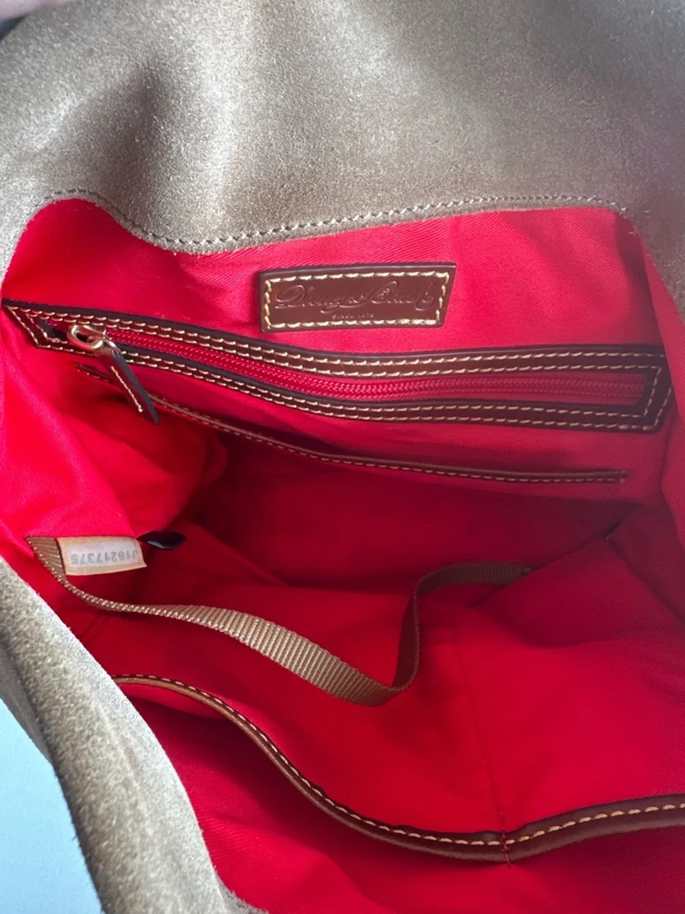 Dooney & Bourke crossbody hobo sculpted from soft suede - Picture 8 of 14